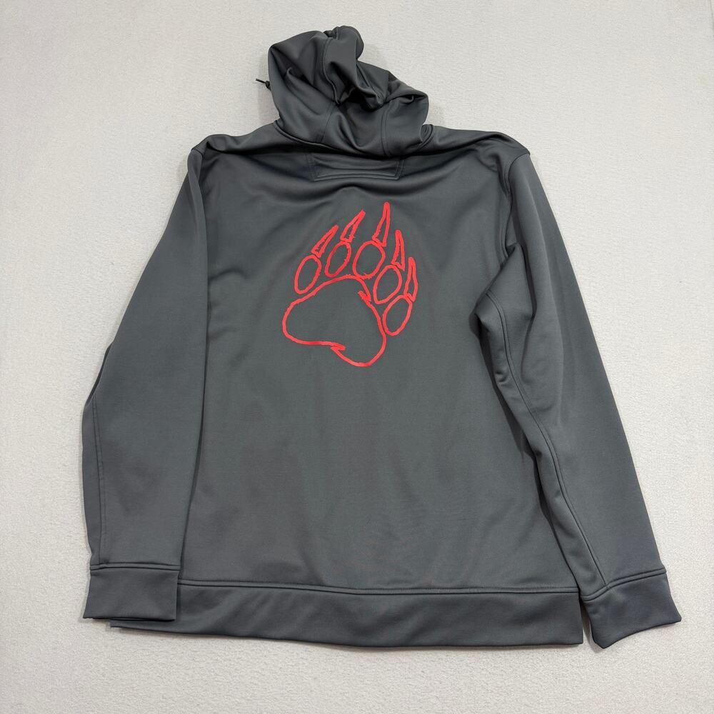 Alaskan Hardgear Full Zip Hoodie Men's Extra Large Gray Red Sweatshirt Outdoors - Picture 5 of 8